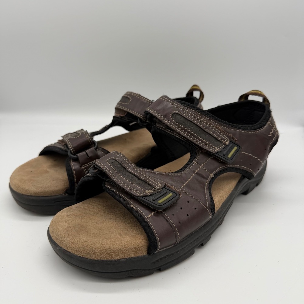 Thom McAn Monterey Mens Brown Adjustable Strap Sport Sandals Size 9M 44420